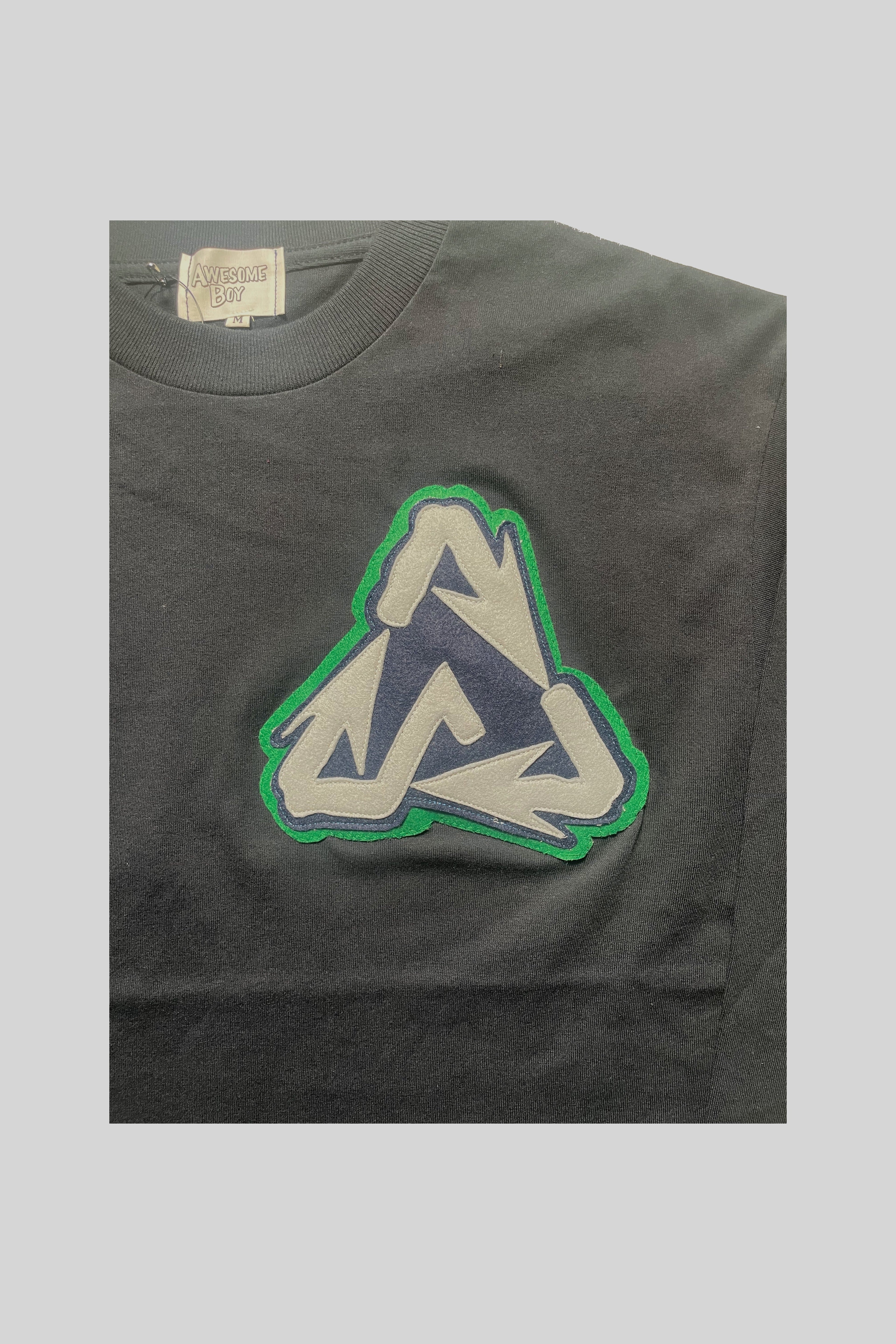 "RECYCLE" LOGO L/S TEE(NAVY)