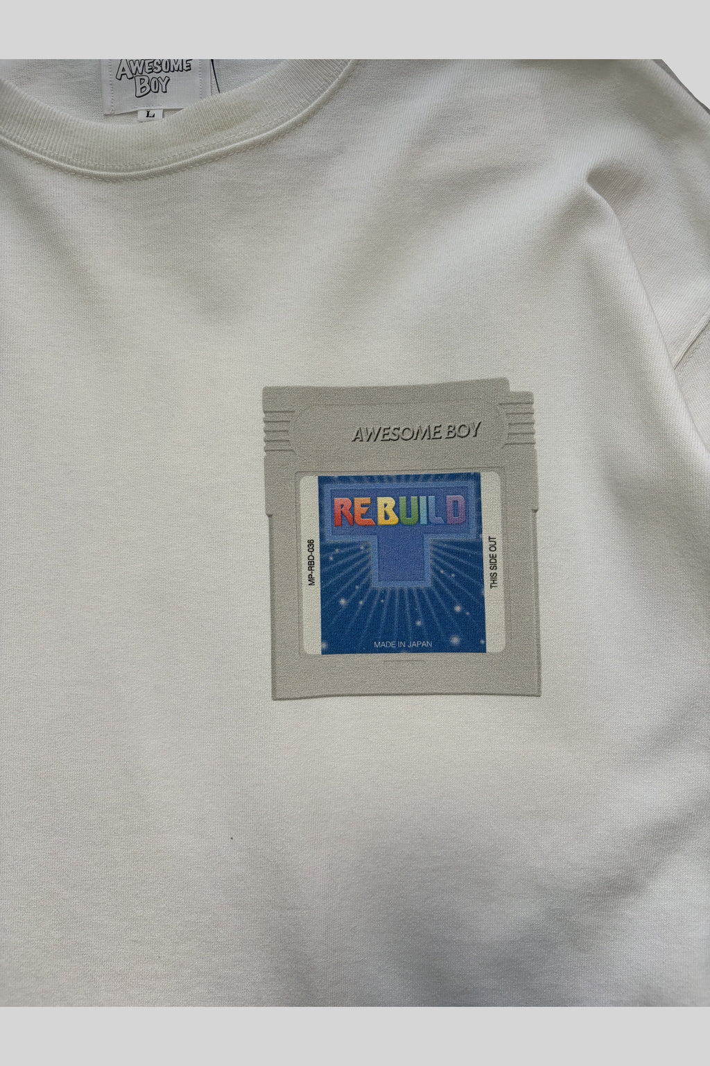 REBUILD L/S TEE(WHITE)