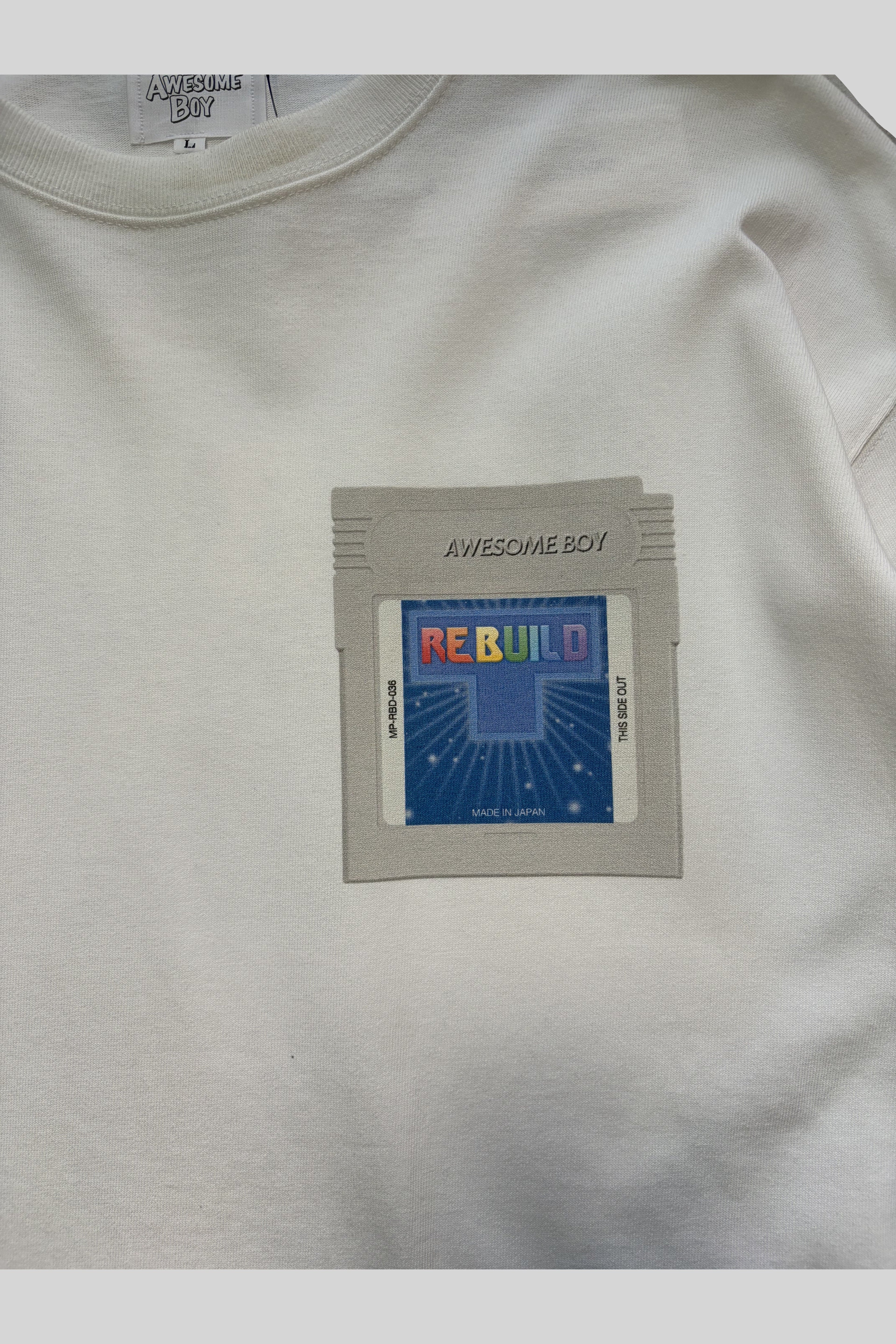 REBUILD L/S TEE(WHITE)