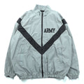 Vintage US ARMY IPFU Jacket 2000s US Military Training Jacket Track Jacket L Gray Nylon Military