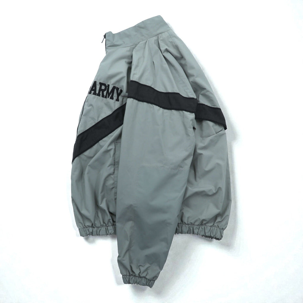Vintage US ARMY IPFU Jacket 2000s US Military Training Jacket Track Jacket L Gray Nylon Military