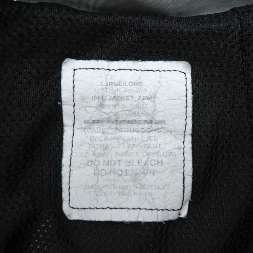 Vintage US ARMY IPFU Jacket 2000s US Military Training Jacket Track Jacket L Gray Nylon Military