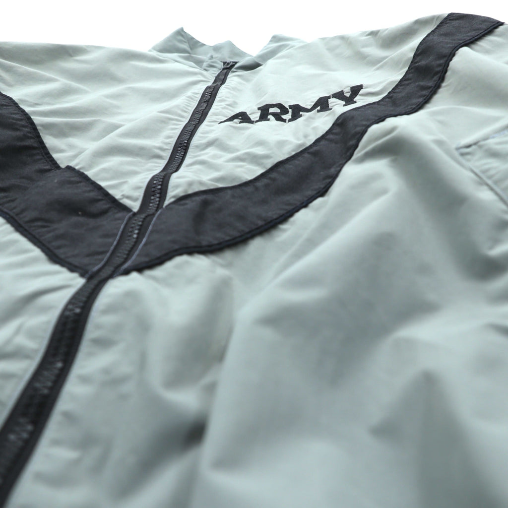 Vintage US ARMY IPFU Jacket 2000s US Military Training Jacket Track Jacket L Gray Nylon Military