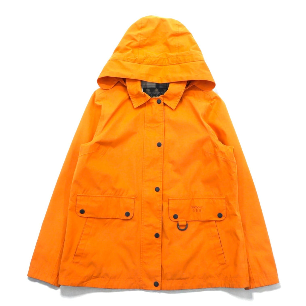 Barbour Detachable Hood Nylon Jacket Mountain Parka M Orange Waterproof TRAMONTANE JACKET WEATHER COMFORT LWB0529OR53