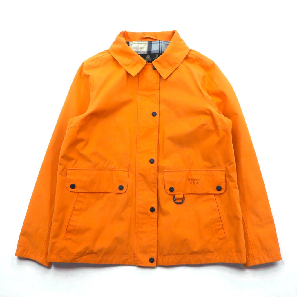 Barbour Detachable Hood Nylon Jacket Mountain Parka M Orange Waterproof TRAMONTANE JACKET WEATHER COMFORT LWB0529OR53