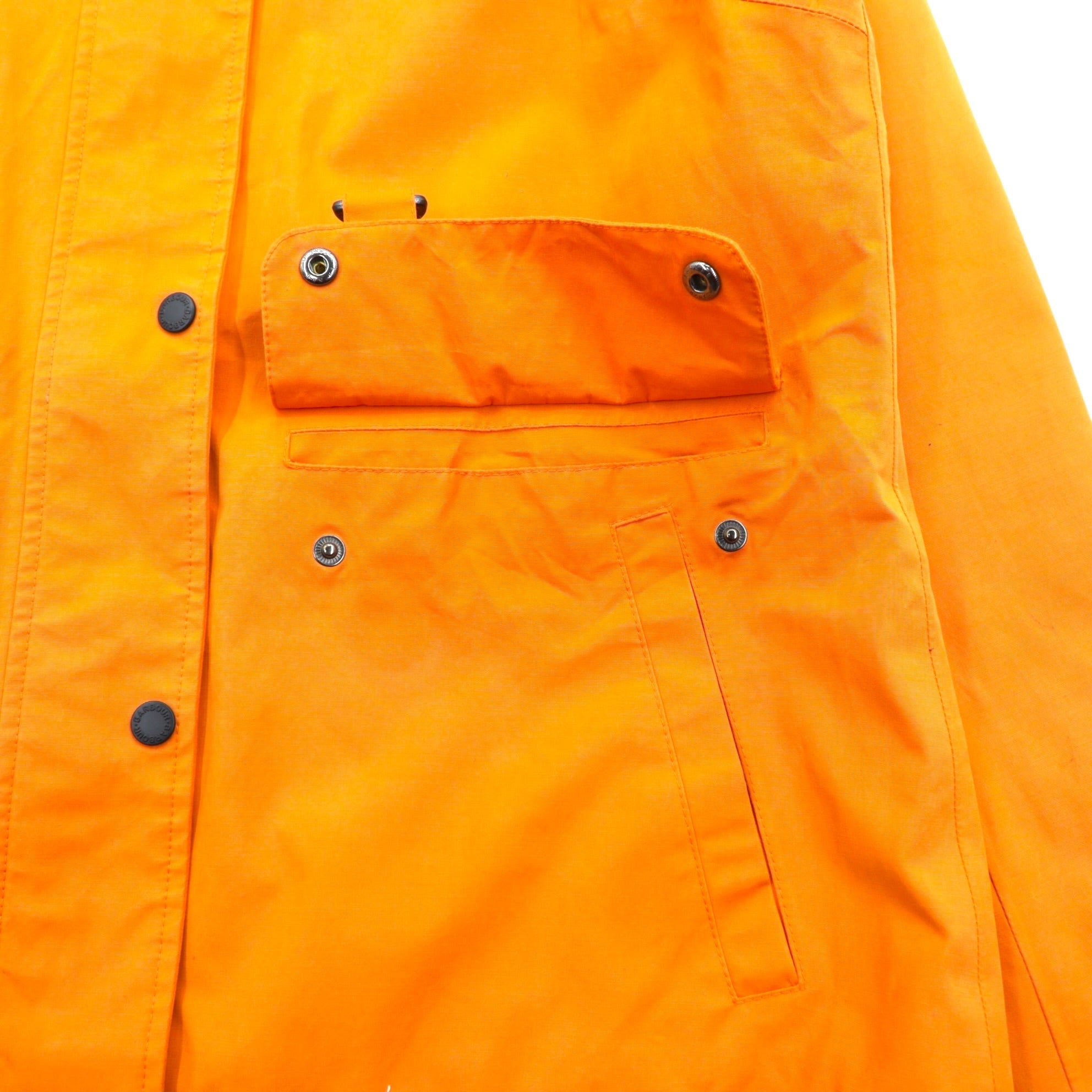 Barbour Detachable Hood Nylon Jacket Mountain Parka M Orange Waterproof TRAMONTANE JACKET WEATHER COMFORT LWB0529OR53