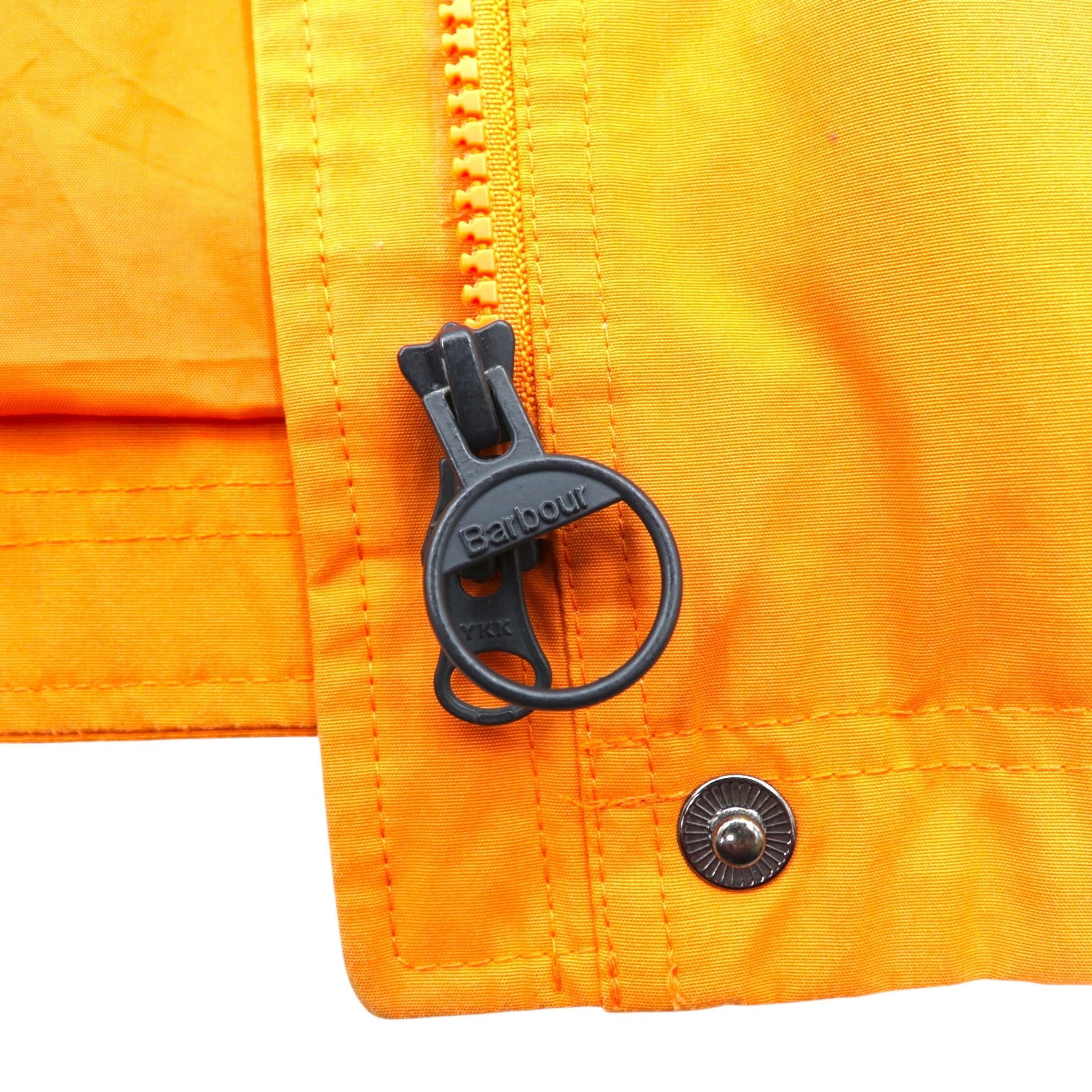Barbour Detachable Hood Nylon Jacket Mountain Parka M Orange Waterproof TRAMONTANE JACKET WEATHER COMFORT LWB0529OR53