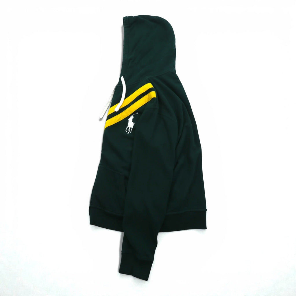 Polo Ralph Lauren 90s Big Pony Embroidered Zip Hoodie 2XL Green CONMAR Zipper