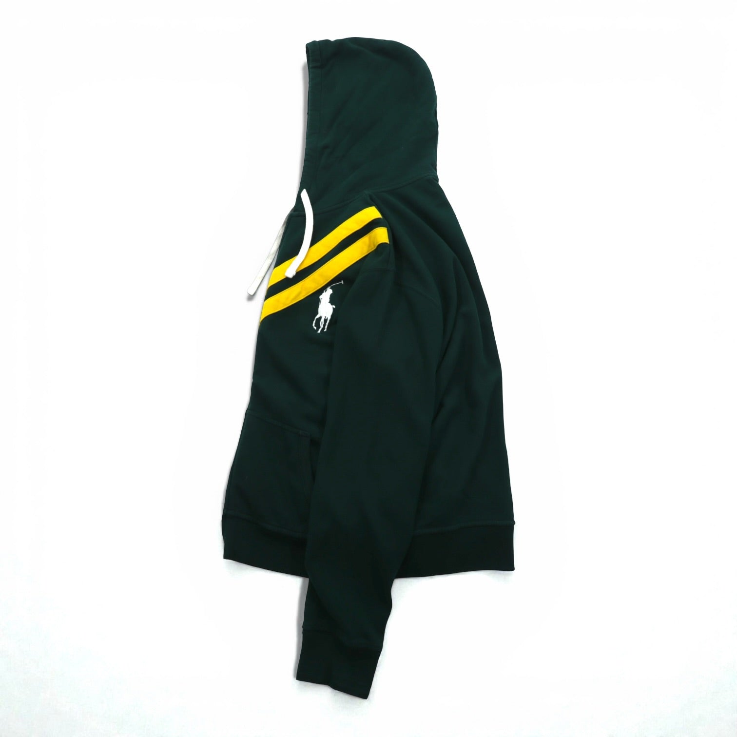 Polo Ralph Lauren 90s Big Pony Embroidered Zip Hoodie 2XL Green CONMAR Zipper