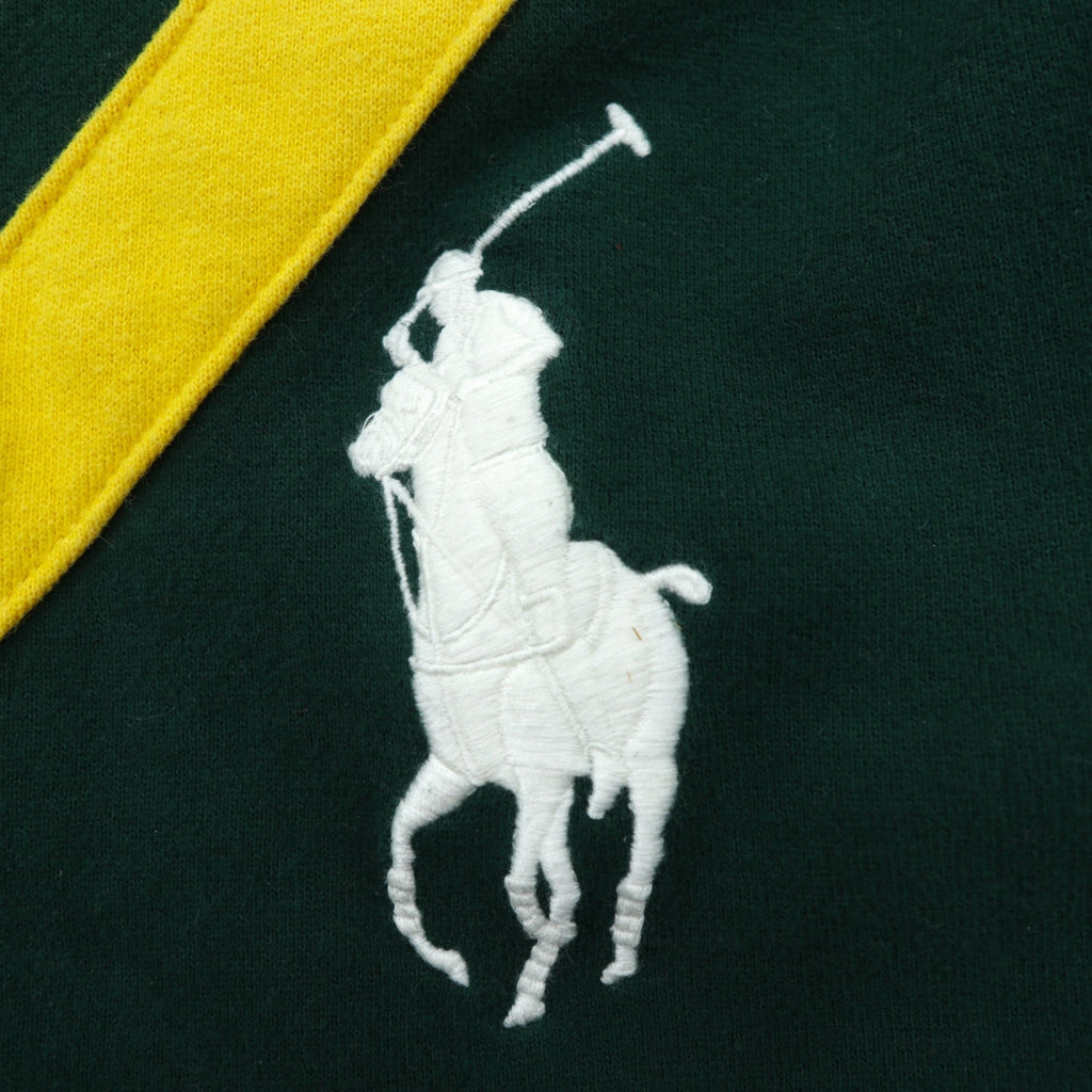 Polo Ralph Lauren 90s Big Pony Embroidered Zip Hoodie 2XL Green CONMAR Zipper