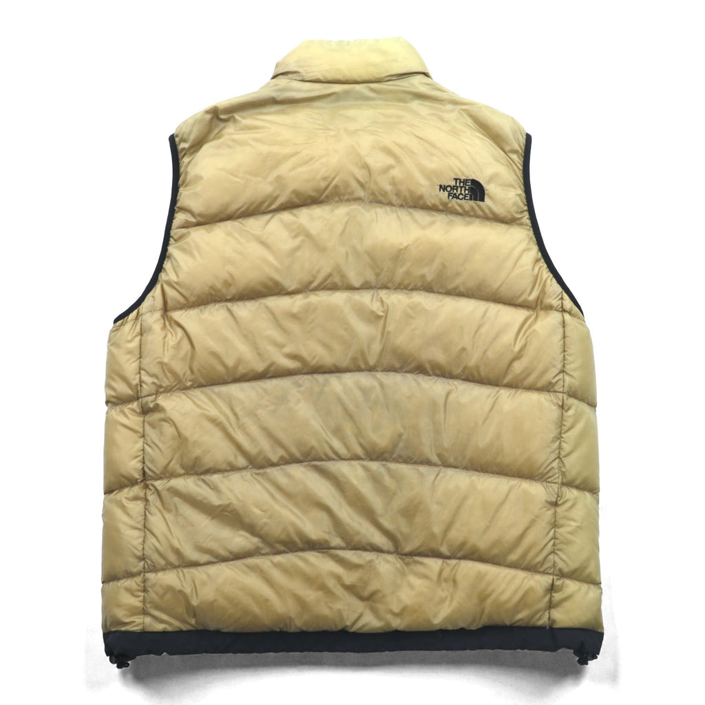 THE NORTH FACE Aconcagua Vest Down Vest L Beige Nylon SUMMIT SERIES ND13300