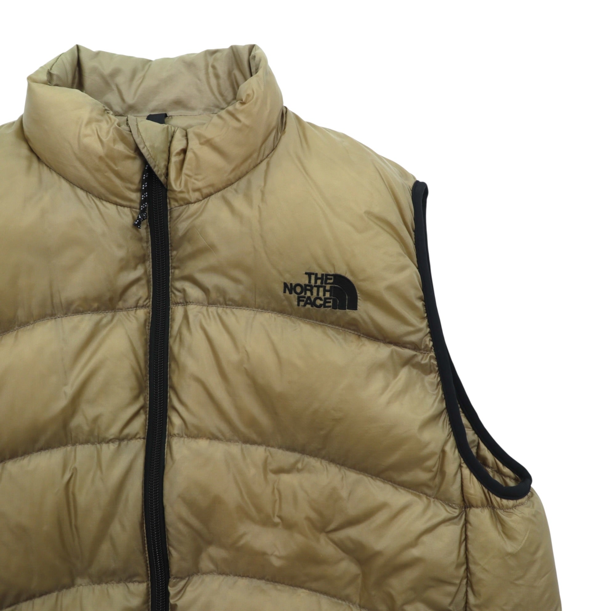THE NORTH FACE Aconcagua Vest Down Vest L Beige Nylon SUMMIT SERIES ND13300