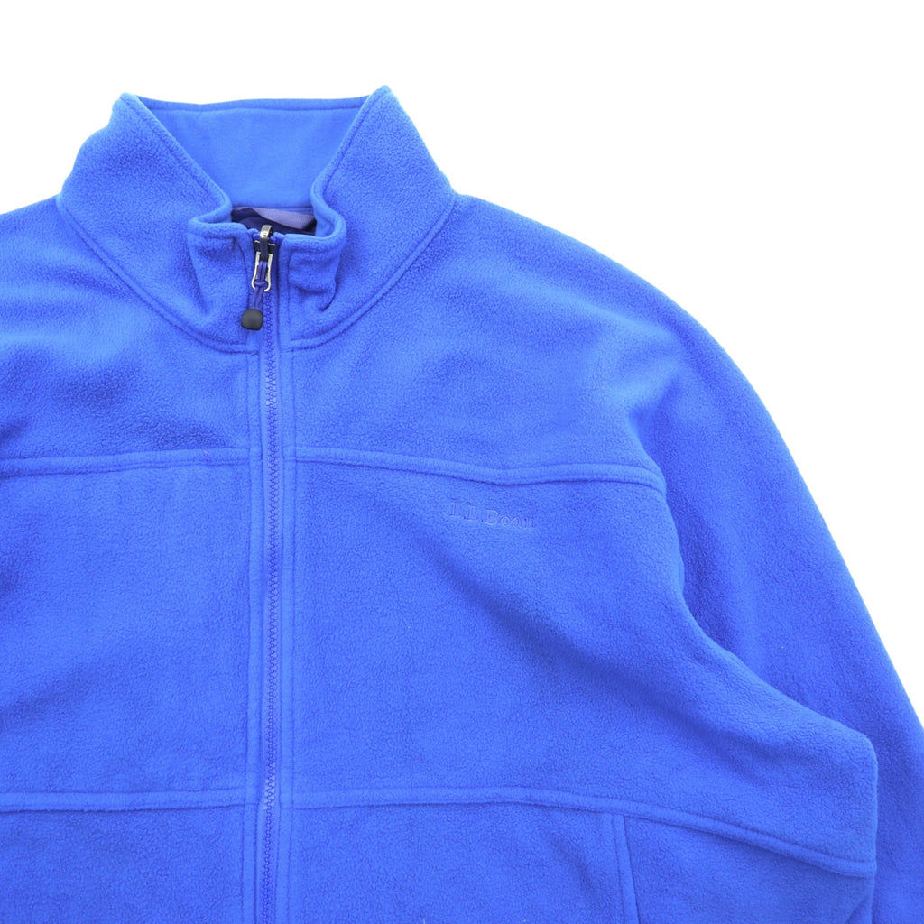 L.L.Bean Full-Zip Fleece Jacket XL Blue Polyester 265276