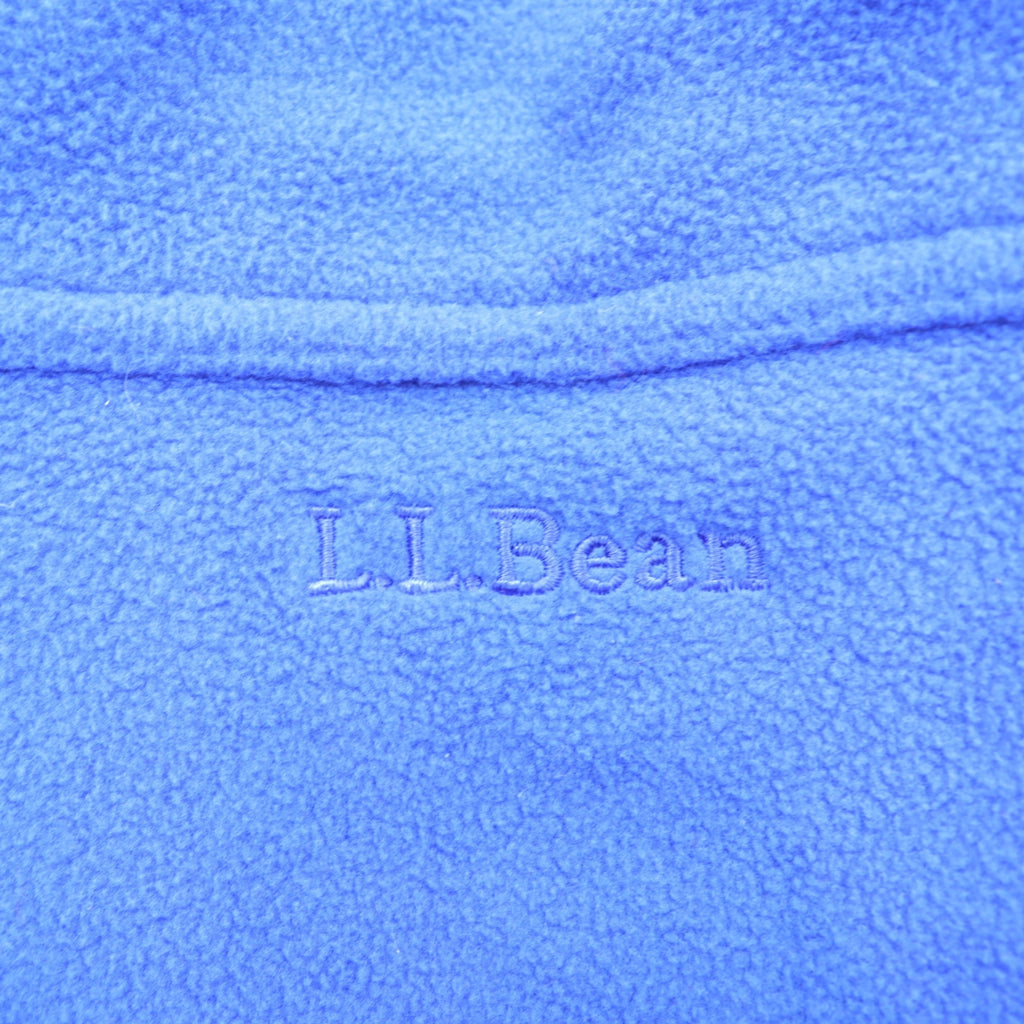 L.L.Bean Full-Zip Fleece Jacket XL Blue Polyester 265276