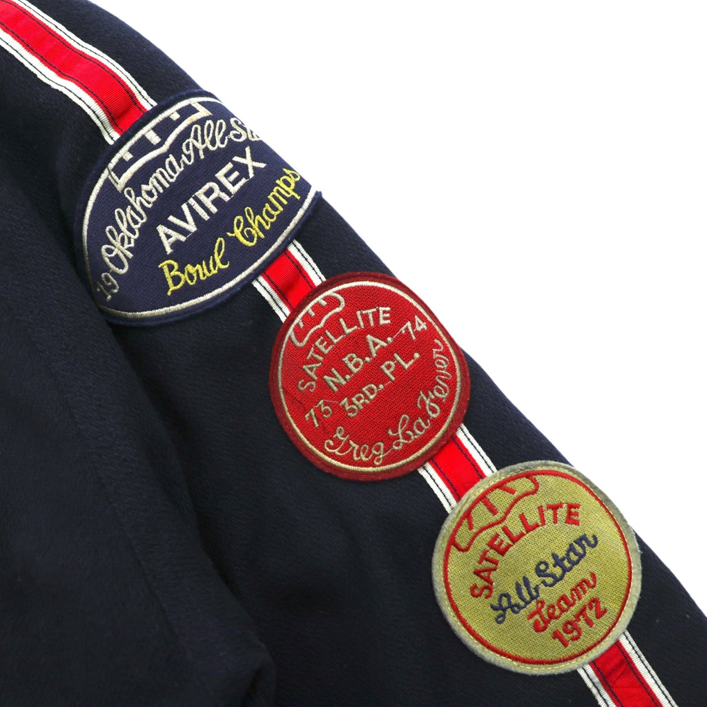 AVIREX 90s Vintage COLLEGIATE WEAR CHAMPS 1951-53 Stadium Jumper L Wool Lettered Patch