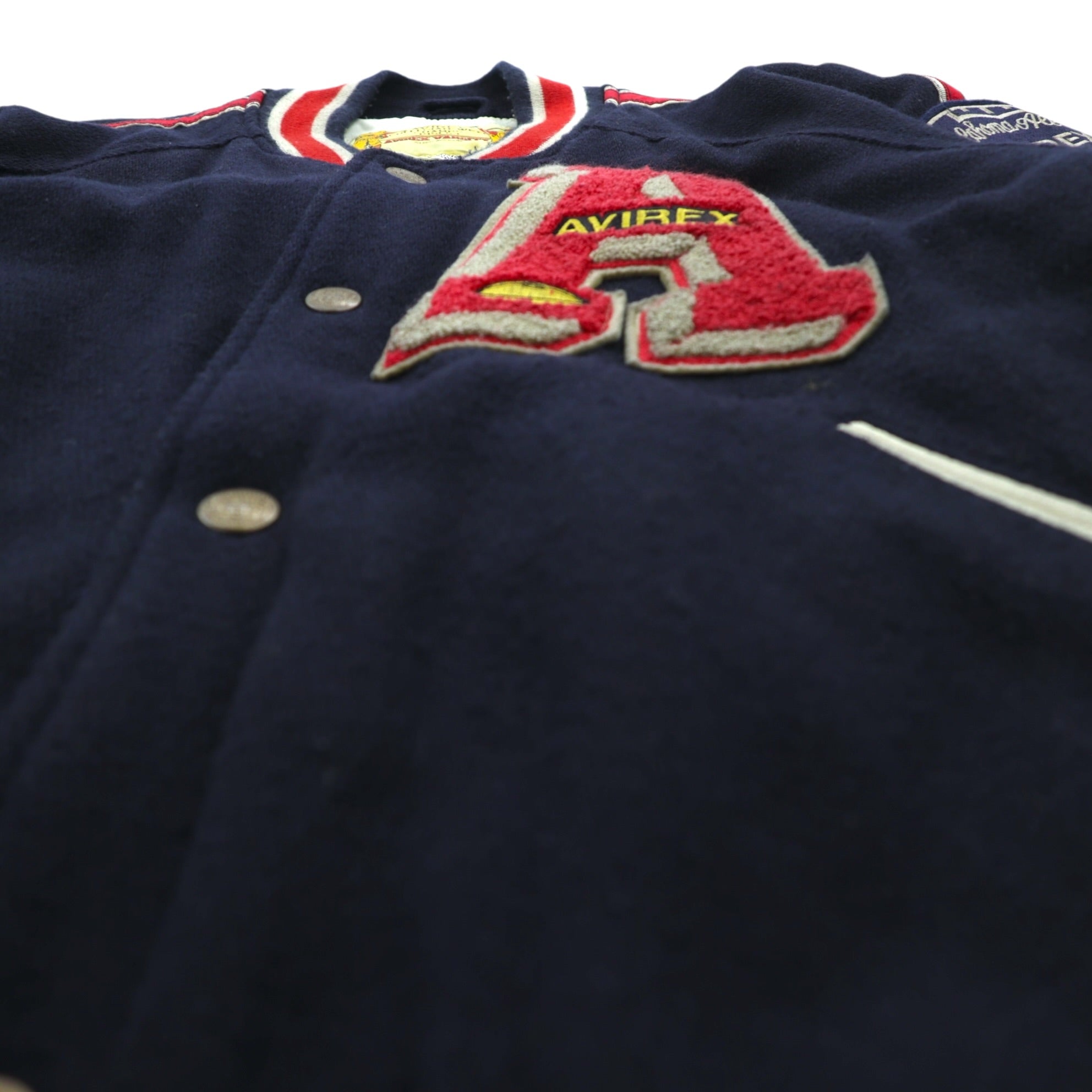 AVIREX 90s Vintage COLLEGIATE WEAR CHAMPS 1951-53 Stadium Jumper L Wool Lettered Patch