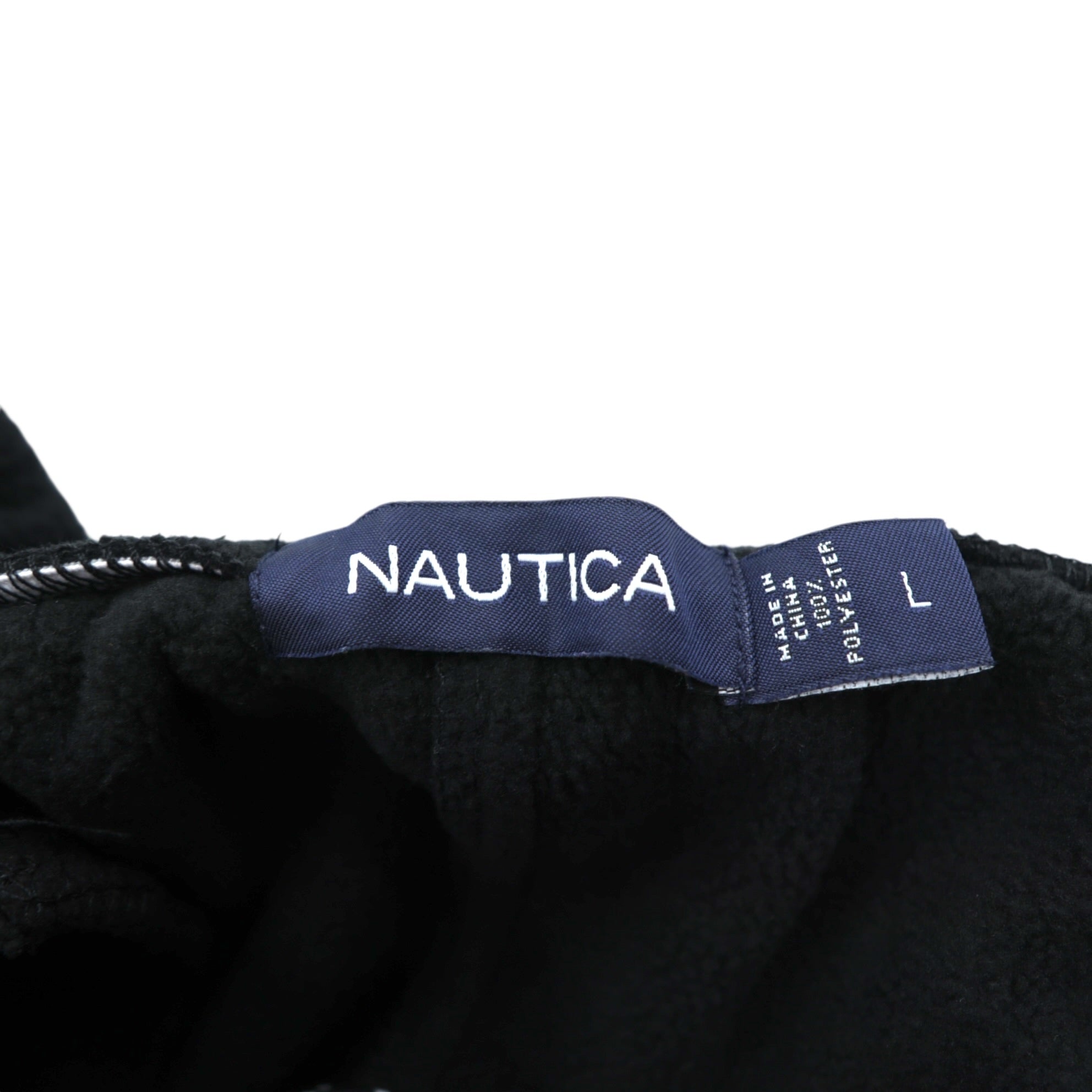 NAUTICA Fleece Easy Pants Sweatpants L Black Polyester
