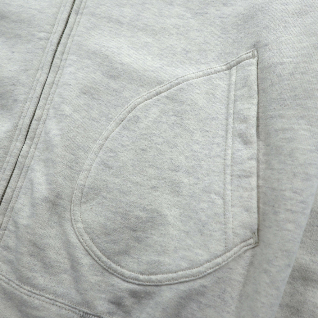 BUZZ RICKSON'S Distressed Print U.S. AIR FORCE Zip Hoodie M Gray LANGLEY A.F.BASE VIRGINIA