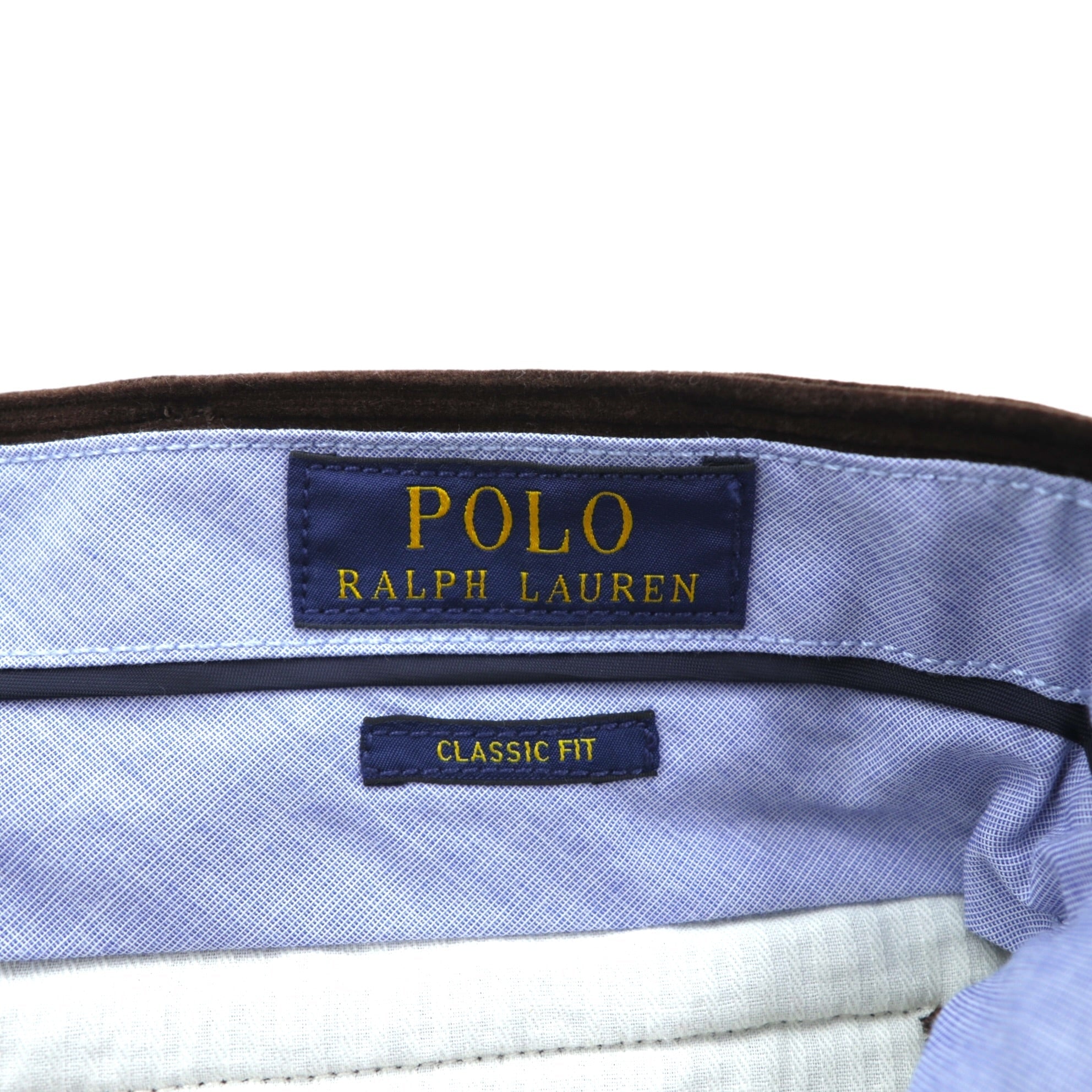 Polo Ralph Lauren Corduroy Chino Pants CLASSIC FIT Slacks L Brown Embroidered Animal All-Over Print Hunting