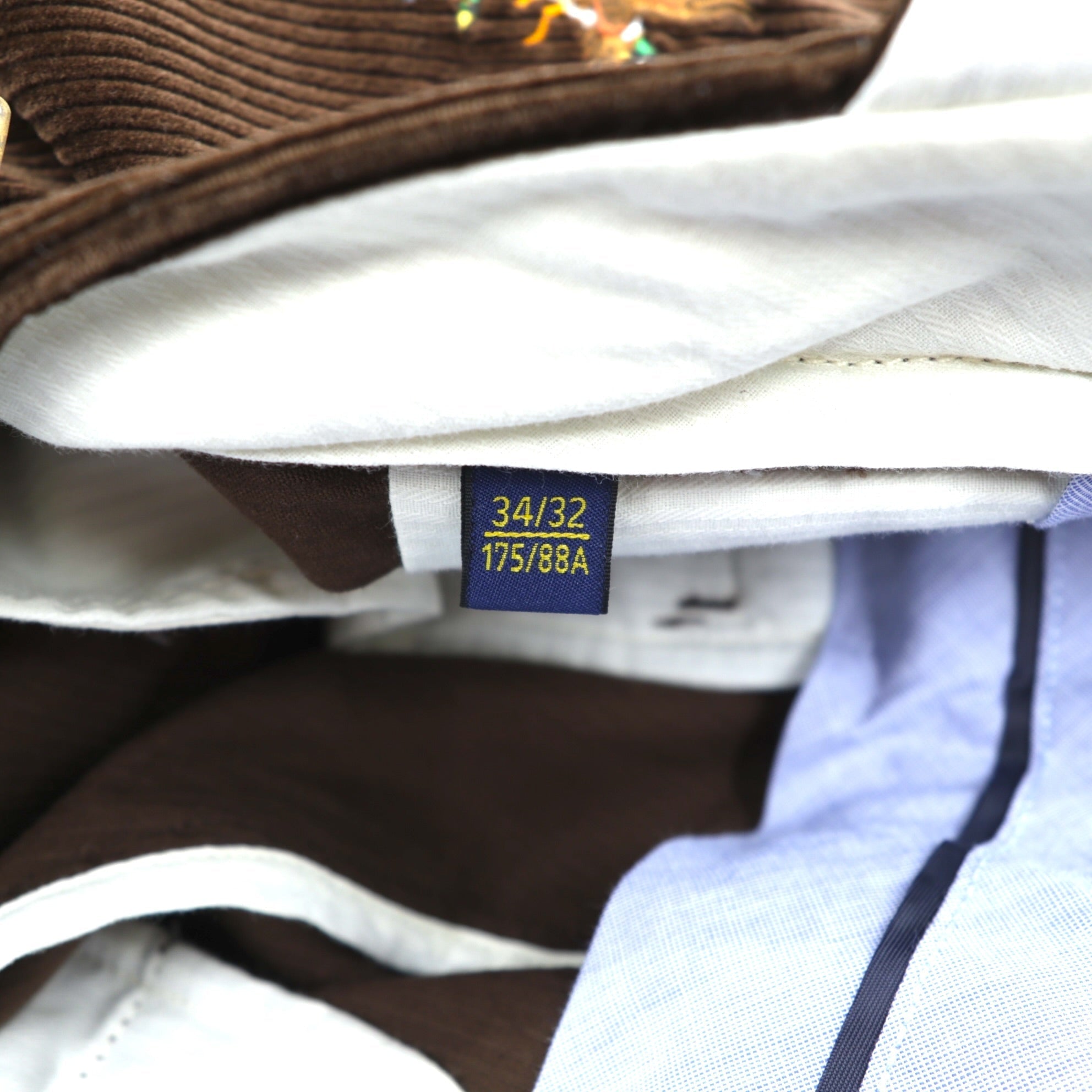 Polo Ralph Lauren Corduroy Chino Pants CLASSIC FIT Slacks L Brown Embroidered Animal All-Over Print Hunting