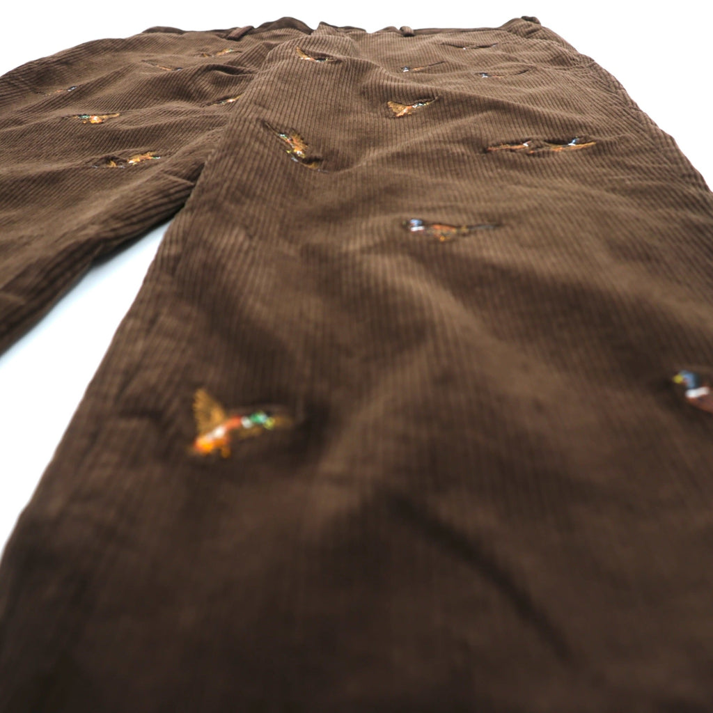 Polo Ralph Lauren Corduroy Chino Pants CLASSIC FIT Slacks L Brown Embroidered Animal All-Over Print Hunting