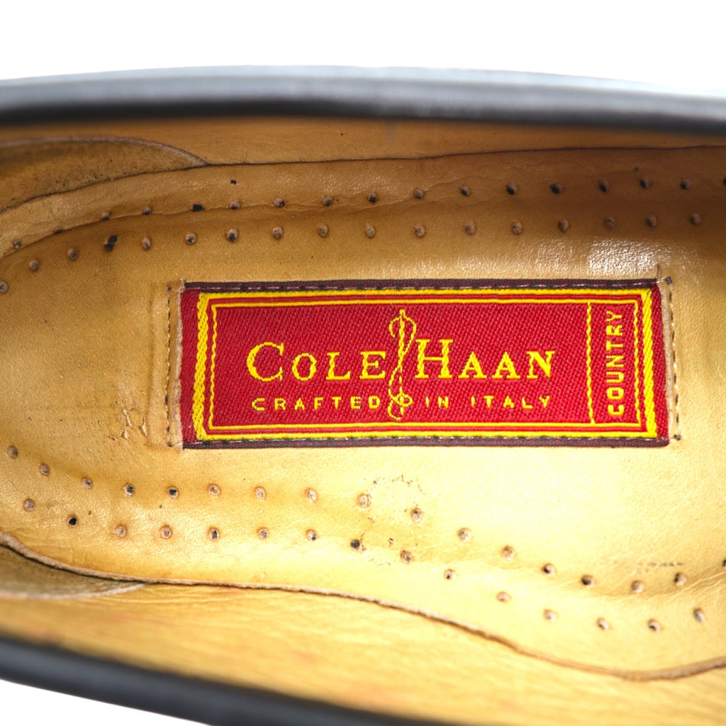 Cole Haan COUNTRY Made in Italy Horsebit Loafers 24cm Black Leather Genuine Leather Lug Sole F8030