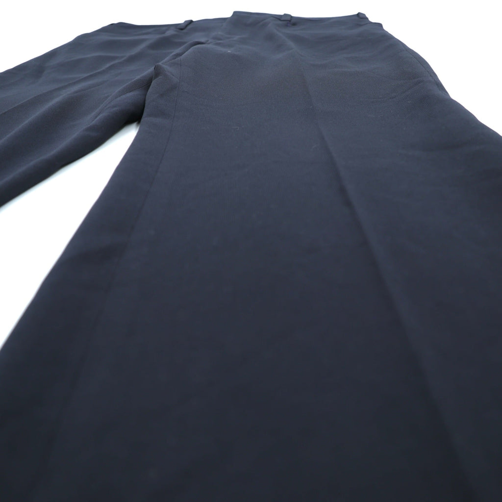 HAGGAR 70s Made in USA Vintage Flare Slacks Pants M Navy SCOVILL Zipper Deadstock Bootcut Sta-Prest Unused