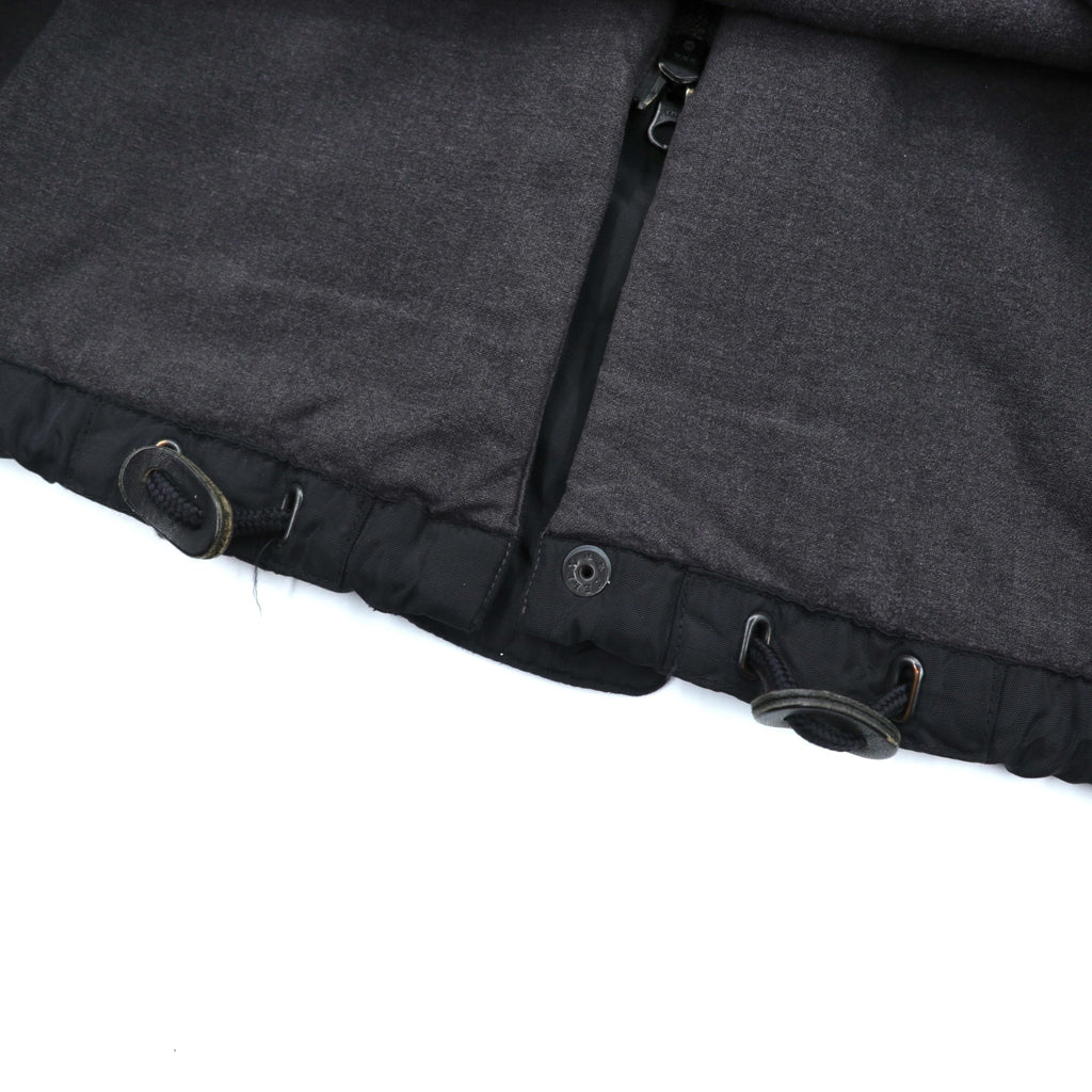 NAUTICA 90s N-3B Thermolite ACTIVE Padded Flight Jacket M Black Nylon Drawstring Rabbit Hood
