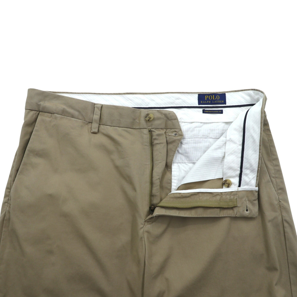 Polo Ralph Lauren ポロチノ ストレッチ クラシックフィット チノパンツ ワークパンツ M ベージュ コットン