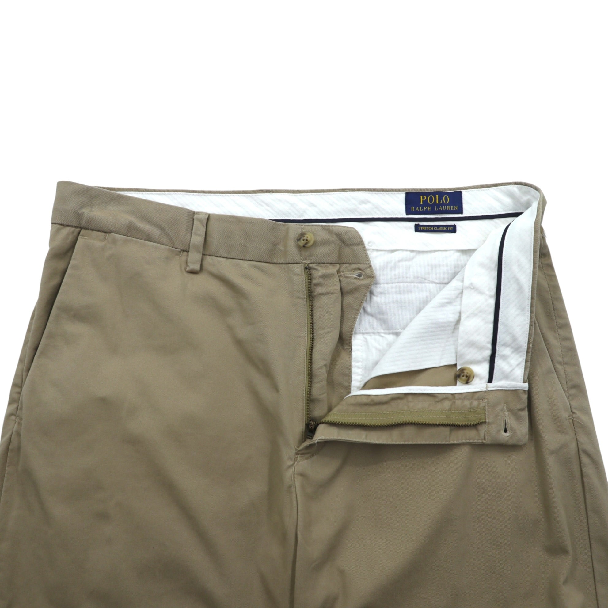 Polo Ralph Lauren ポロチノ ストレッチ クラシックフィット チノパンツ ワークパンツ M ベージュ コットン