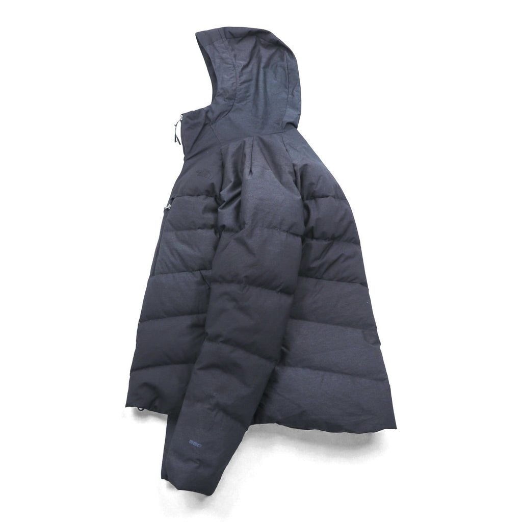 THE NORTH FACE 550 Fill Power Goose Down Jacket L Gray Waterproof DryVent Nylon Drawcord Heavenly Down Jacket NF0A3KQZ