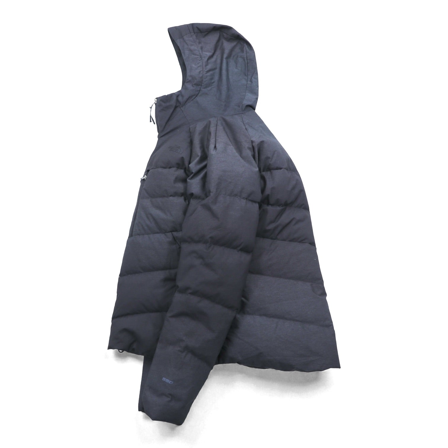 THE NORTH FACE 550 Fill Power Goose Down Jacket L Gray Waterproof DryVent Nylon Drawcord Heavenly Down Jacket NF0A3KQZ