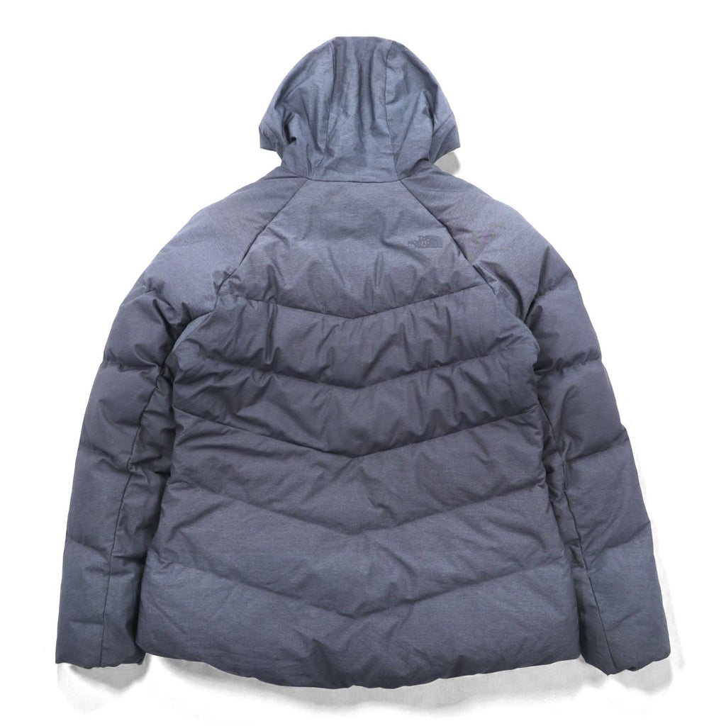 THE NORTH FACE 550 Fill Power Goose Down Jacket L Gray Waterproof DryVent Nylon Drawcord Heavenly Down Jacket NF0A3KQZ