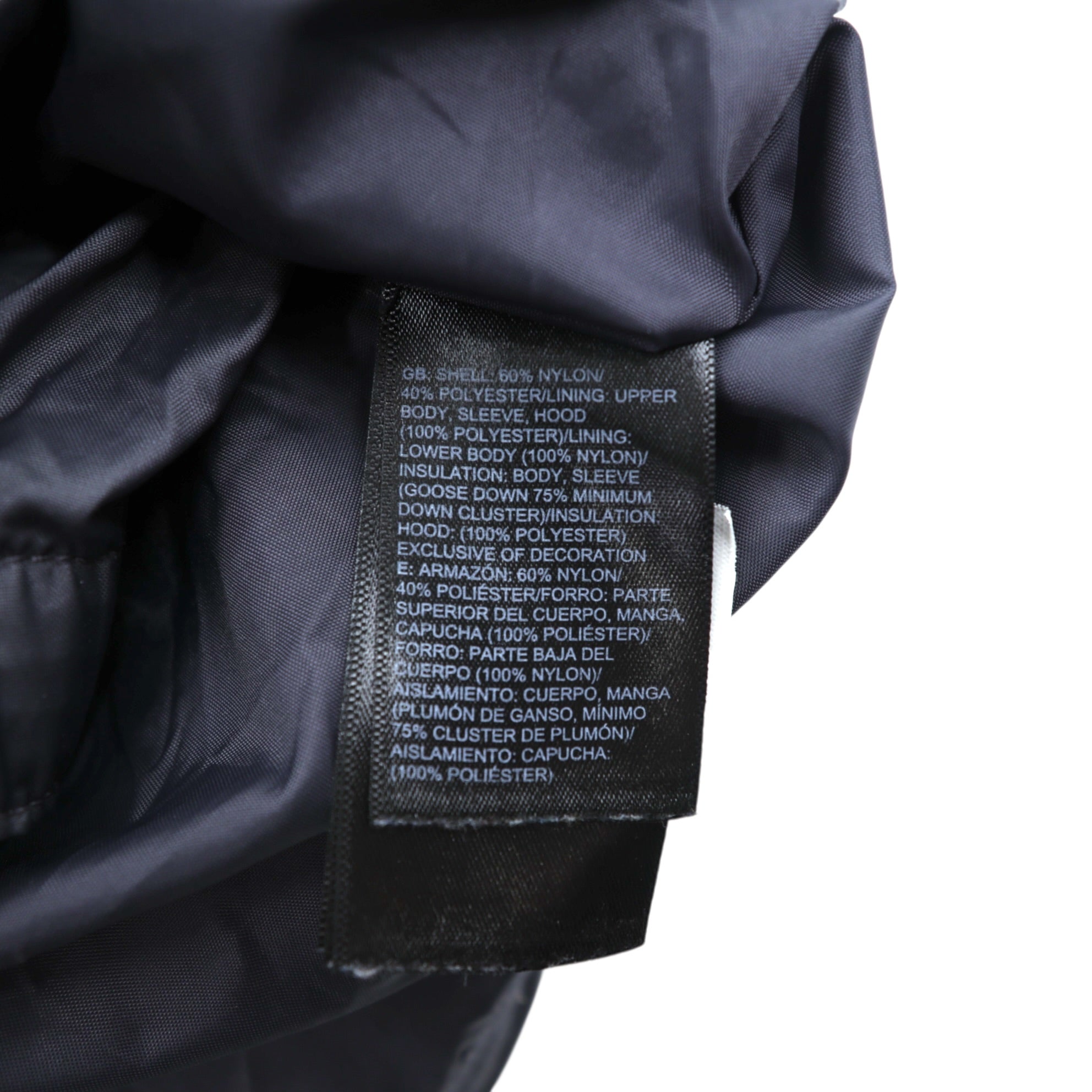 THE NORTH FACE 550 Fill Power Goose Down Jacket L Gray Waterproof DryVent Nylon Drawcord Heavenly Down Jacket NF0A3KQZ