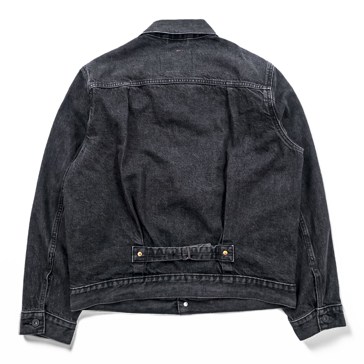 Levi's Big E WWII Model 1st Type Denim Trucker Jacket Gジャン S Black TYPE 1 Short Length Big Size Cinch Back Double Pleated PREMIUM A3174-0000