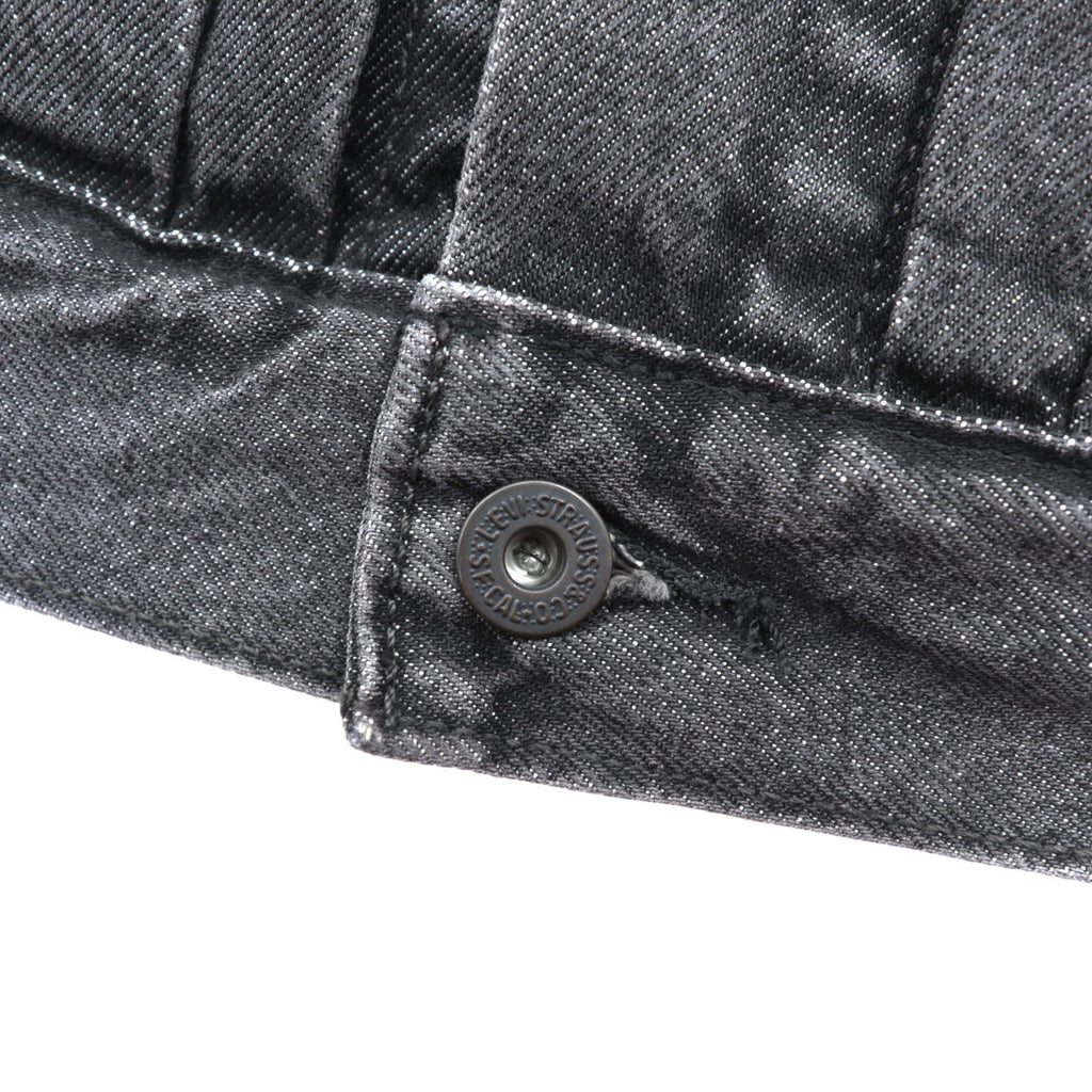 Levi's Big E WWII Model 1st Type Denim Trucker Jacket Gジャン S Black TYPE 1 Short Length Big Size Cinch Back Double Pleated PREMIUM A3174-0000