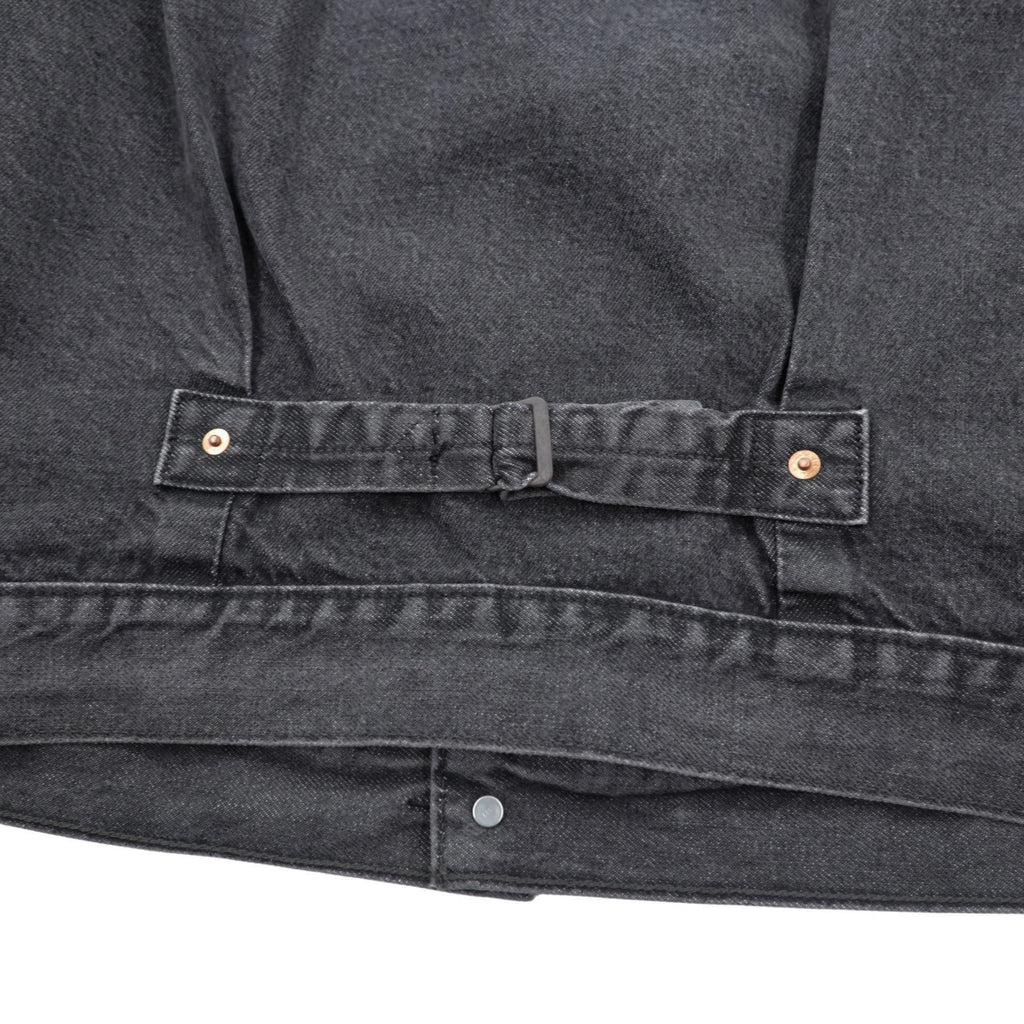 Levi's Big E WWII Model 1st Type Denim Trucker Jacket Gジャン S Black TYPE 1 Short Length Big Size Cinch Back Double Pleated PREMIUM A3174-0000