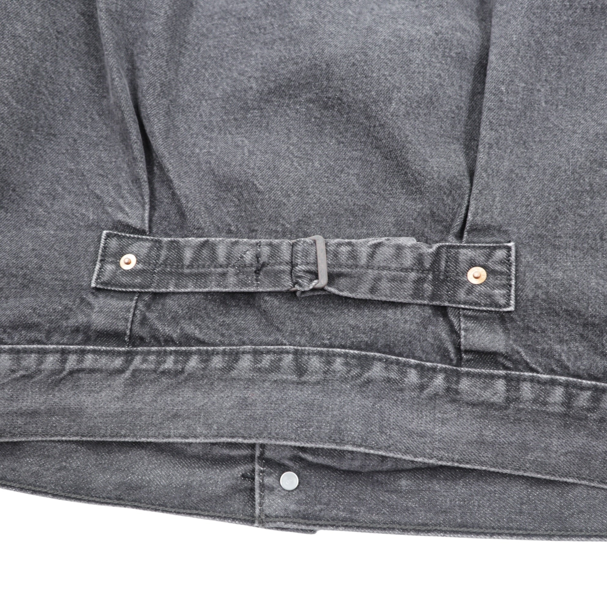 Levi's PREMIUM 1st タイプ 大戦モデル ビッグE デニム トラッカージャケット Gジャン S ブラック TYPE1 短丈 ビッグサイズ シンチバック ダブルプリーツ A3174-0000