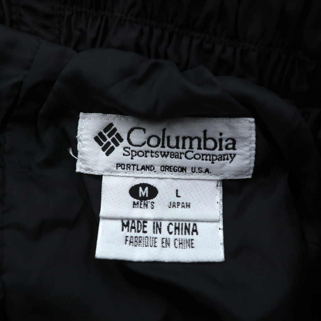 Columbia アウトドア 防水 ワイド ナイロン シェルパンツ L ブラック スキー スノーボード スノーゲイター SM8060