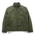 Polo Ralph Lauren 90s Stowaway Hood Harrington Jacket M Khaki Drawstring Padded Fleece Lined Small Pony Embroidery