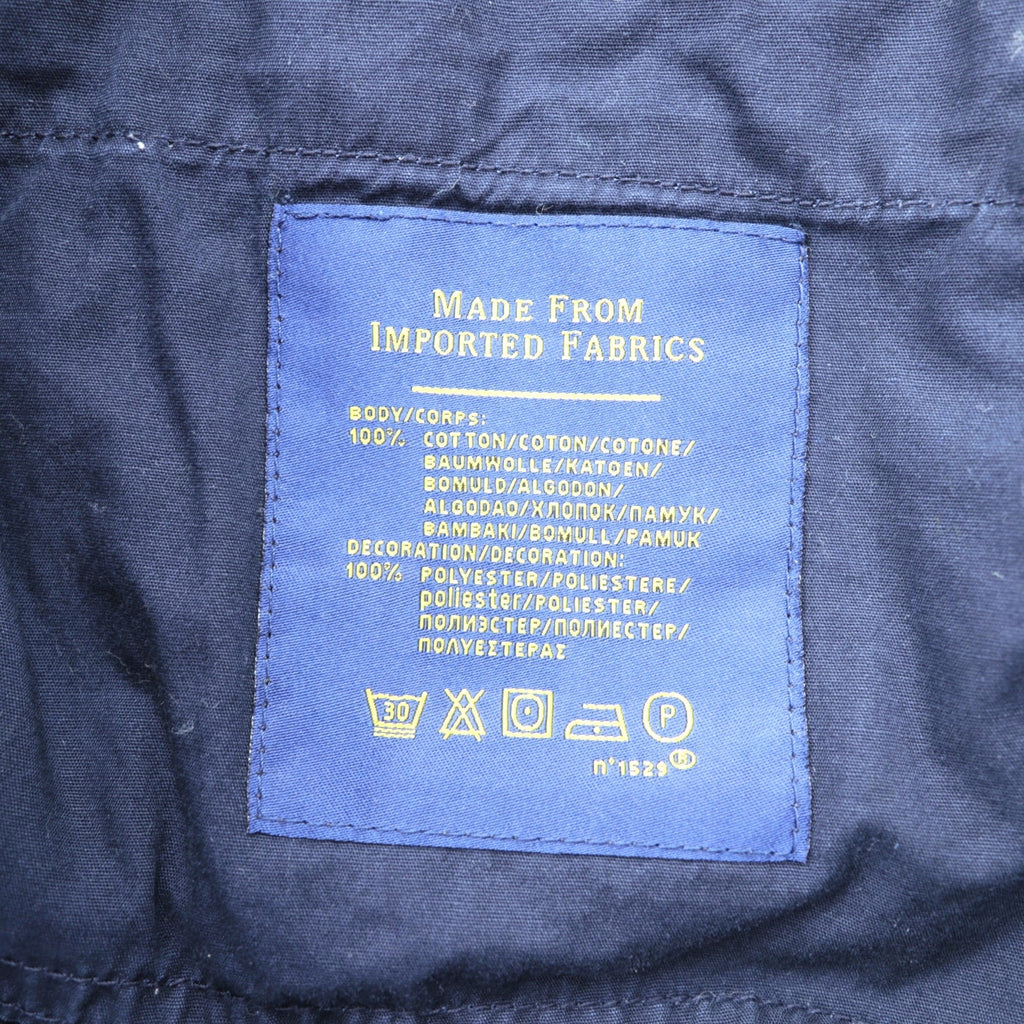 Polo Ralph Lauren Chino Work Pants L Navy All-over Pattern Flag Embroidery SLIM FIT