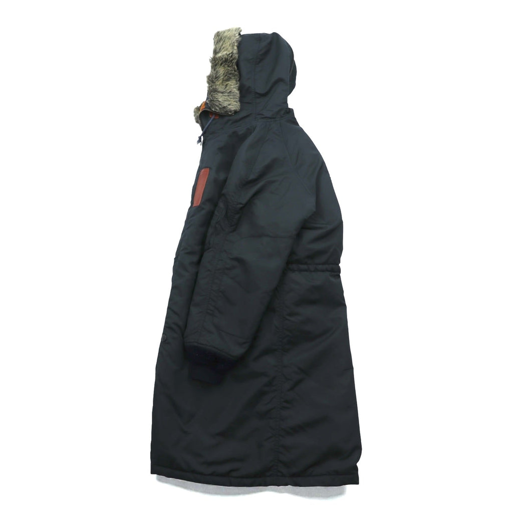 MONSIEUR NICOLE 90s Made in Japan Vintage N-3B Flight Jacket Long Coat XL Nylon Padded Drawstring NICOLE CLUB WORKERS