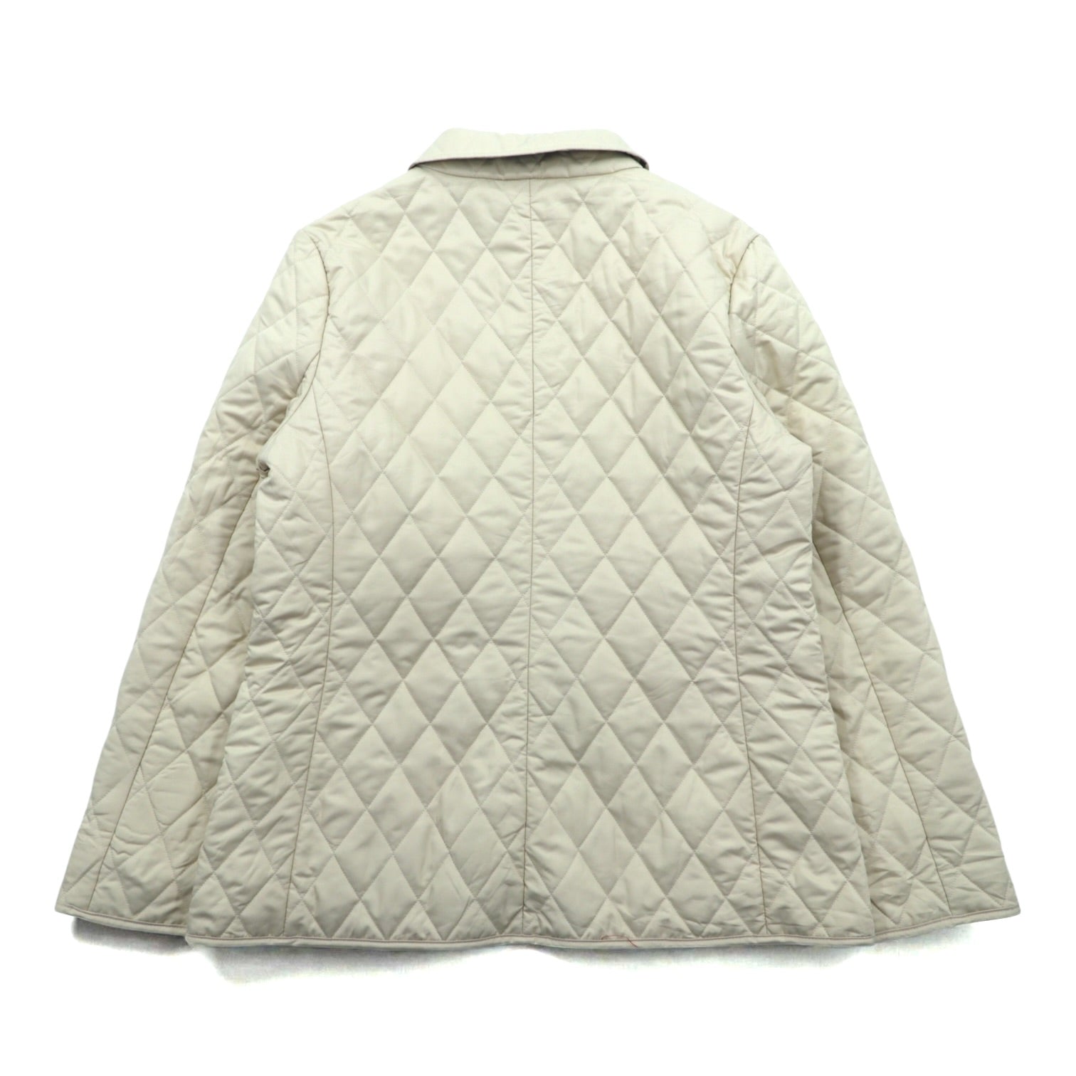 BURBERRY UK-made Quilted Jacket M Beige Nova Check Lining Made in England