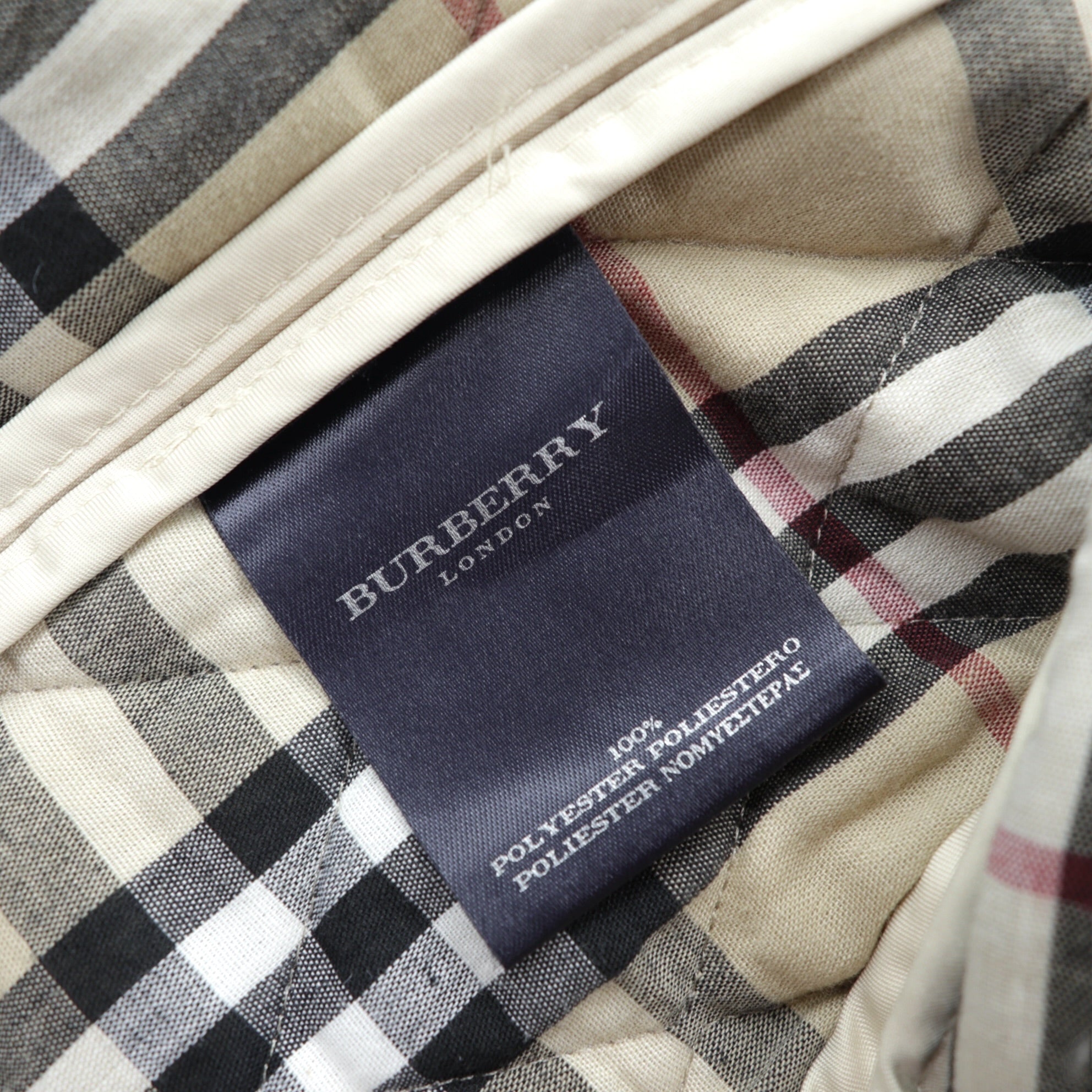 BURBERRY 英国製 キルティングジャケット M ベージュ 裏地 ノバチェック イギリス製