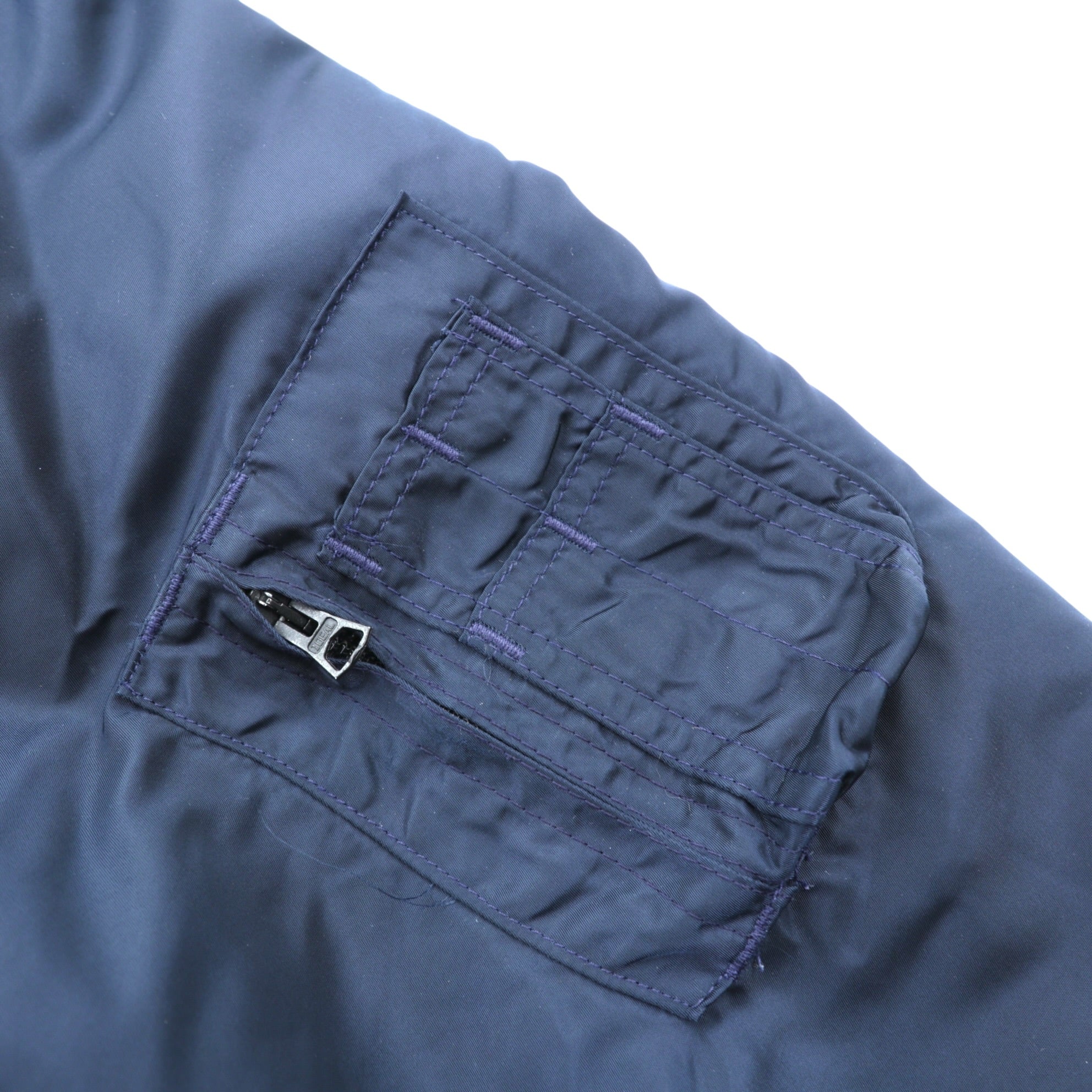 SPIEWAK 90s USA Made CPW-45 Flight Jacket XL Navy Short Length Military Padded SCOVILL Zipper T4526