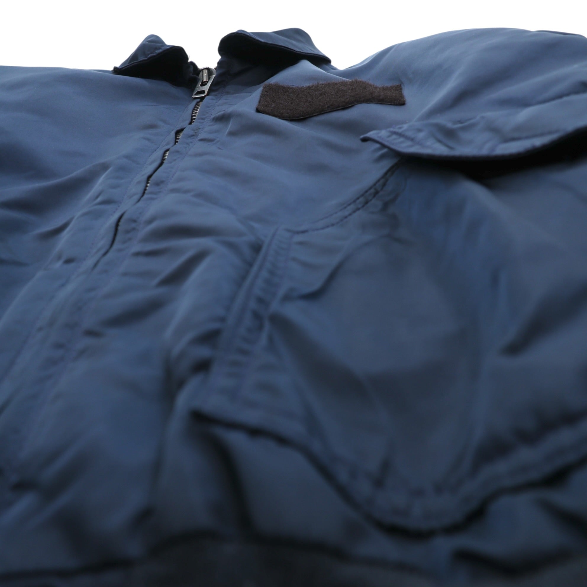 SPIEWAK 90s USA Made CPW-45 Flight Jacket XL Navy Short Length Military Padded SCOVILL Zipper T4526