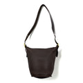 COACH 90s USA Made Old Coach Bucket Shoulder Bag Duffle Sac Mahogany Dark Brown Glovetanned Leather Cowhide 9953