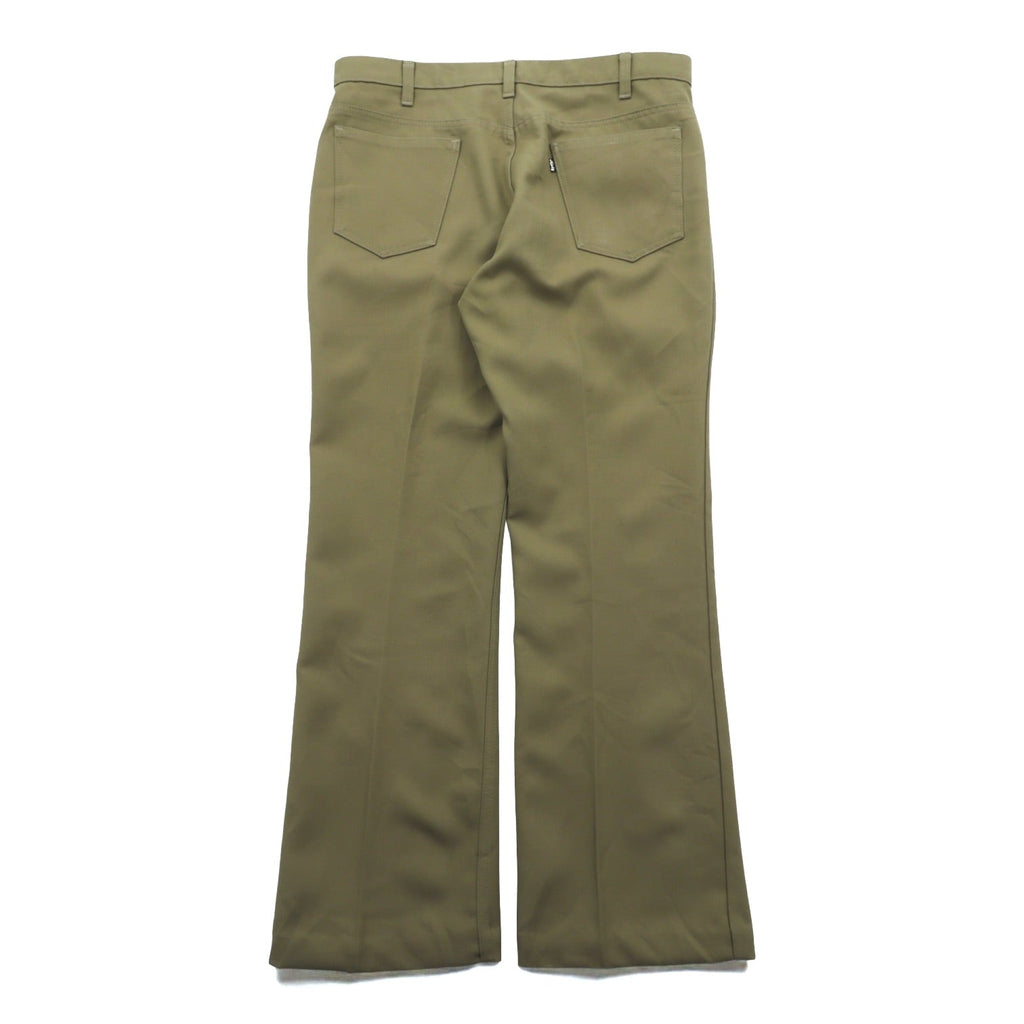 Levi's 80s USA-made Bootcut Flare Slacks Pants L Beige 42TALON Black Tab Sta-Prest Center Press 10517 6124