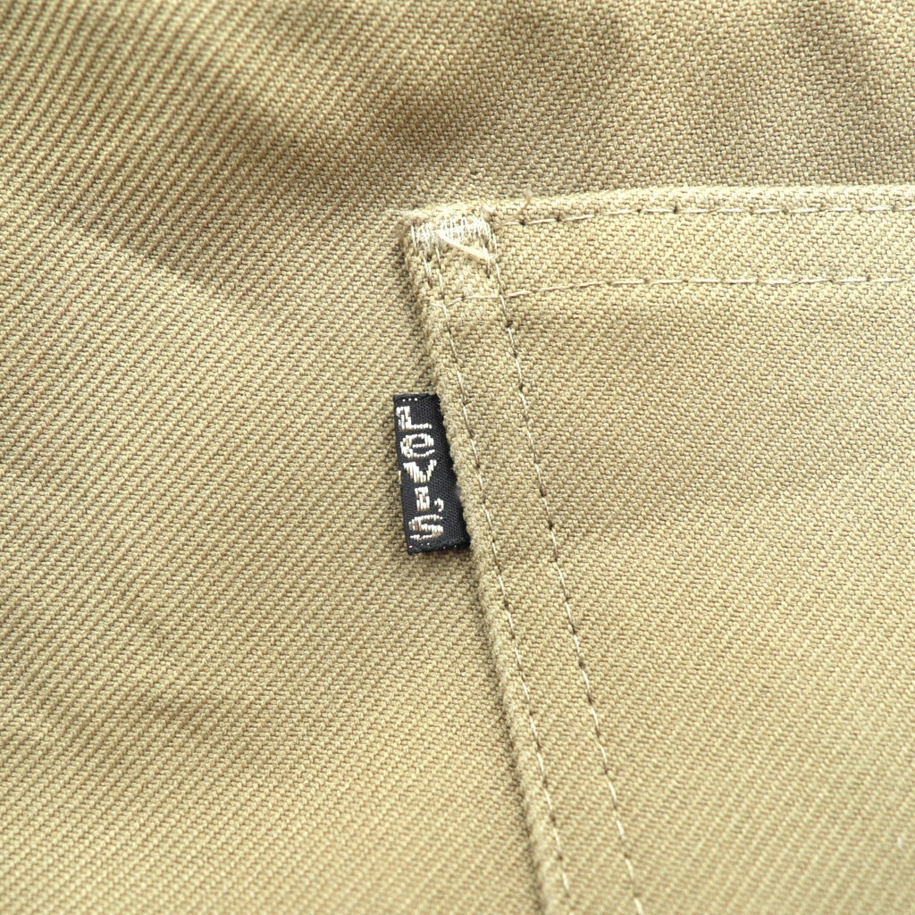 Levi's 80s USA-made Bootcut Flare Slacks Pants L Beige 42TALON Black Tab Sta-Prest Center Press 10517 6124