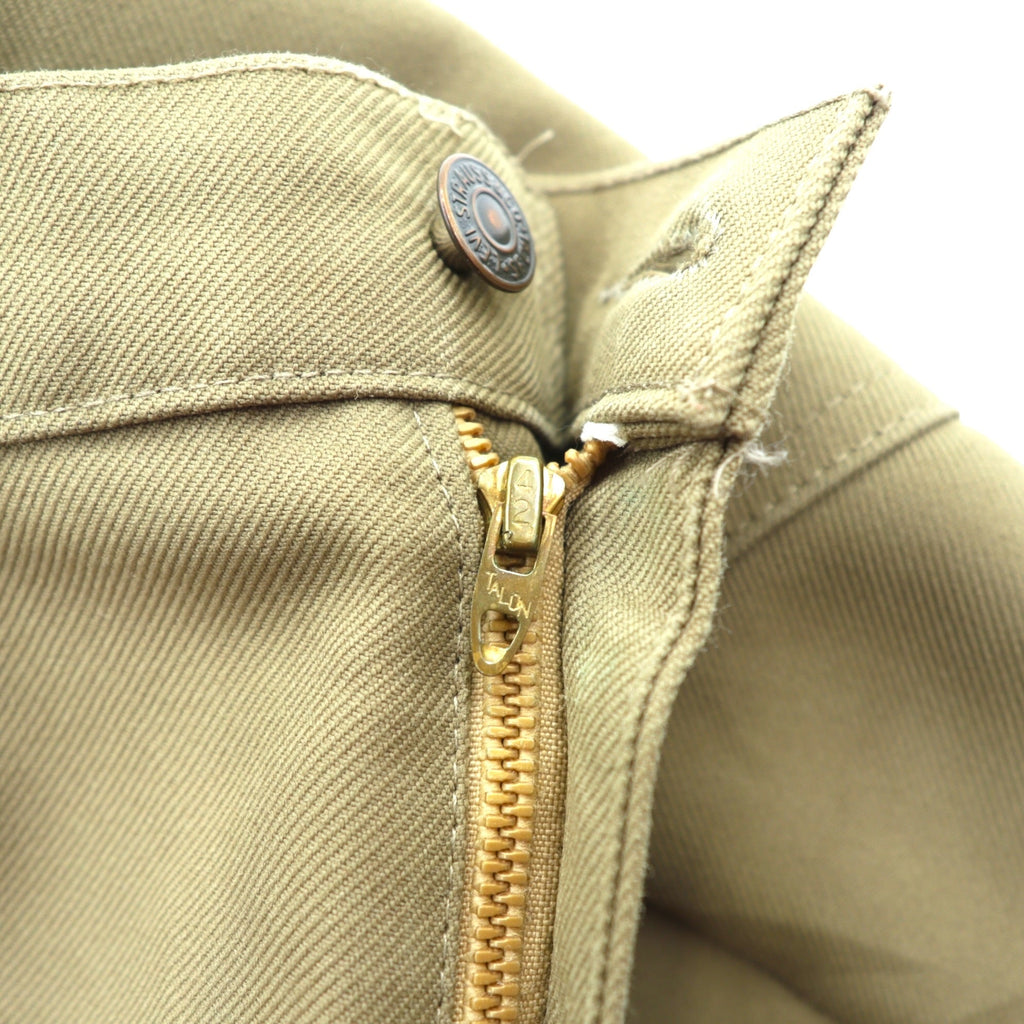 Levi's 80s USA-made Bootcut Flare Slacks Pants L Beige 42TALON Black Tab Sta-Prest Center Press 10517 6124